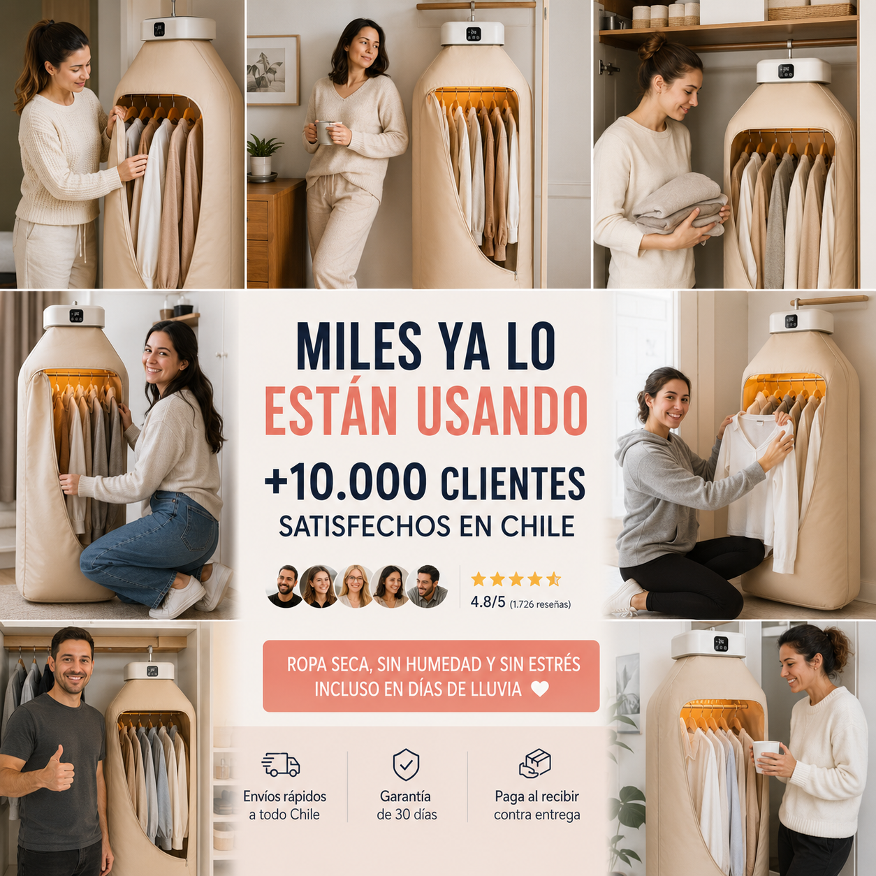 DRYFAST™ TU ROPA SECA INCLUSO EN INVIERNO SIN DESORDEN EN TU CASA!