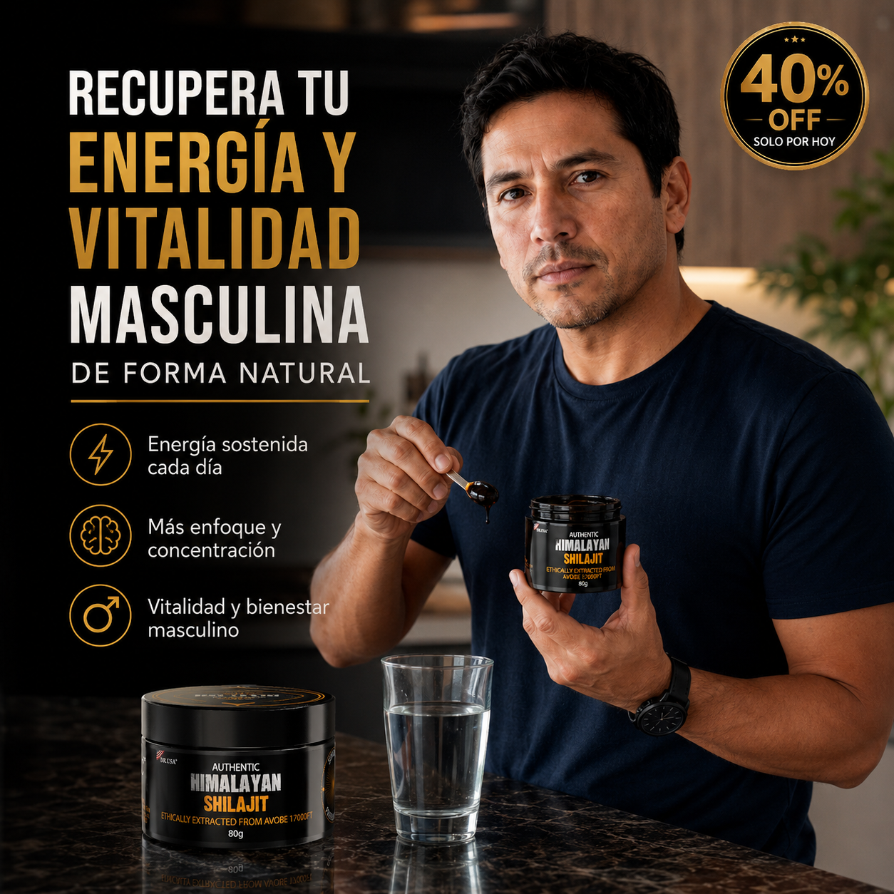 ¡VUELVE A SER TU MISMO! AUTHENTIC HIMLAYAN SHILAJIT - NUTROTONIC™