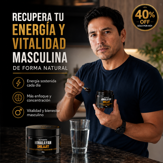 ¡VUELVE A SER TU MISMO! AUTHENTIC HIMLAYAN SHILAJIT - NUTROTONIC™