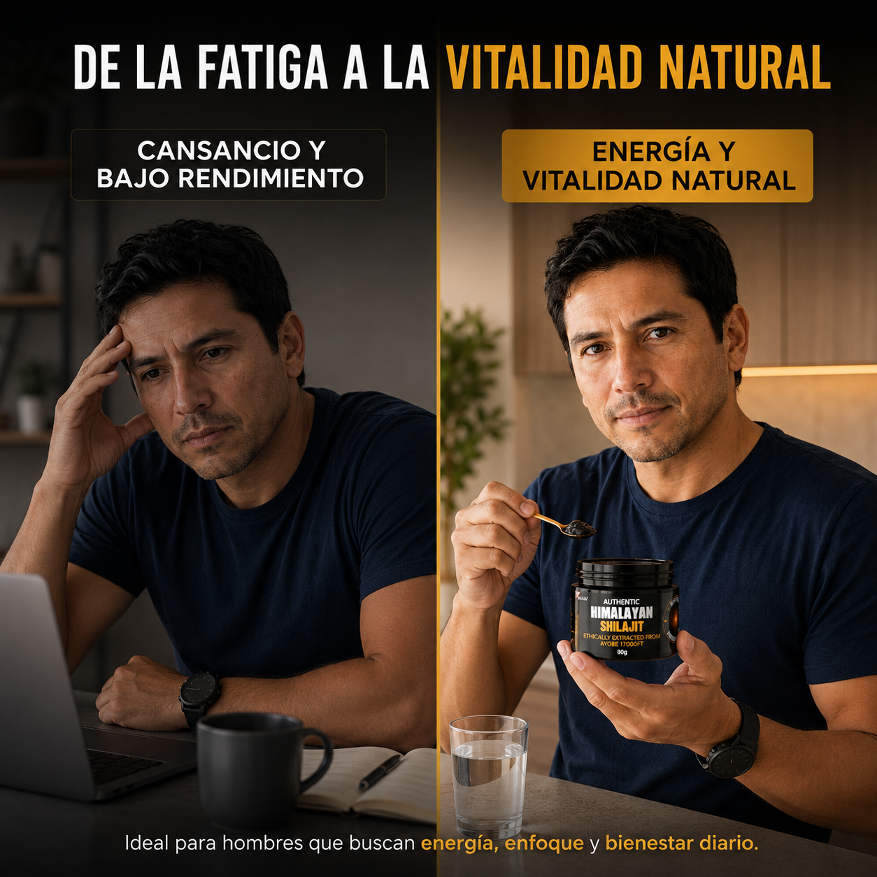 ¡VUELVE A SER TU MISMO! AUTHENTIC HIMLAYAN SHILAJIT - NUTROTONIC™