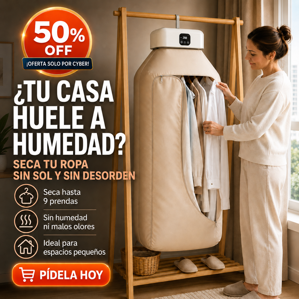 DRYFAST™ TU ROPA SECA INCLUSO EN INVIERNO SIN DESORDEN EN TU CASA!